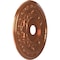 Ekena Millwork Baltimore PVC Ceiling Medallion (Canopies up to 7 3/4"), 22"OD x 3 1/2"ID x 1"P, Bright Coat Copper CMP22BABCO - alternate 5